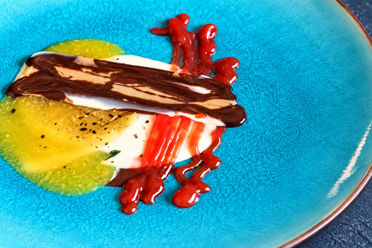 Molekylære fake æg - spejlæg og rå æg (dessert)