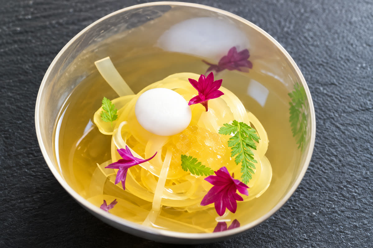 Transparente ananas-fettuccine